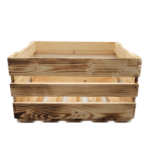 Holzkiste Dekokiste - naturbelassen oder geflammt