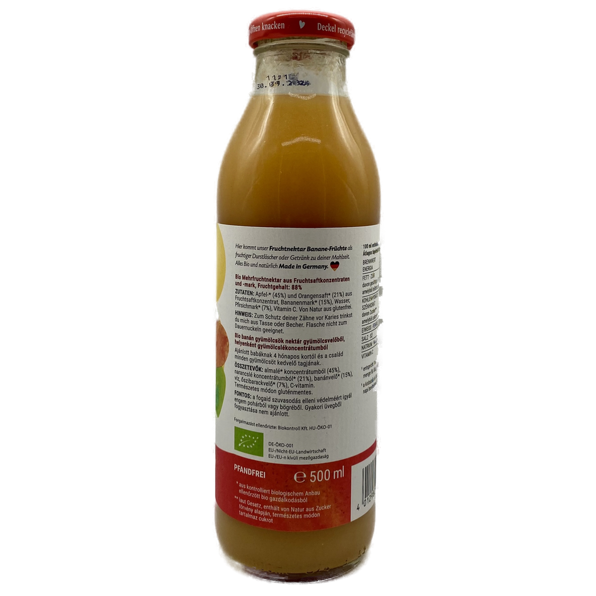 Kinella BIO - Nektar - Banane-Früchte Mix je 500ml im 6er Pack