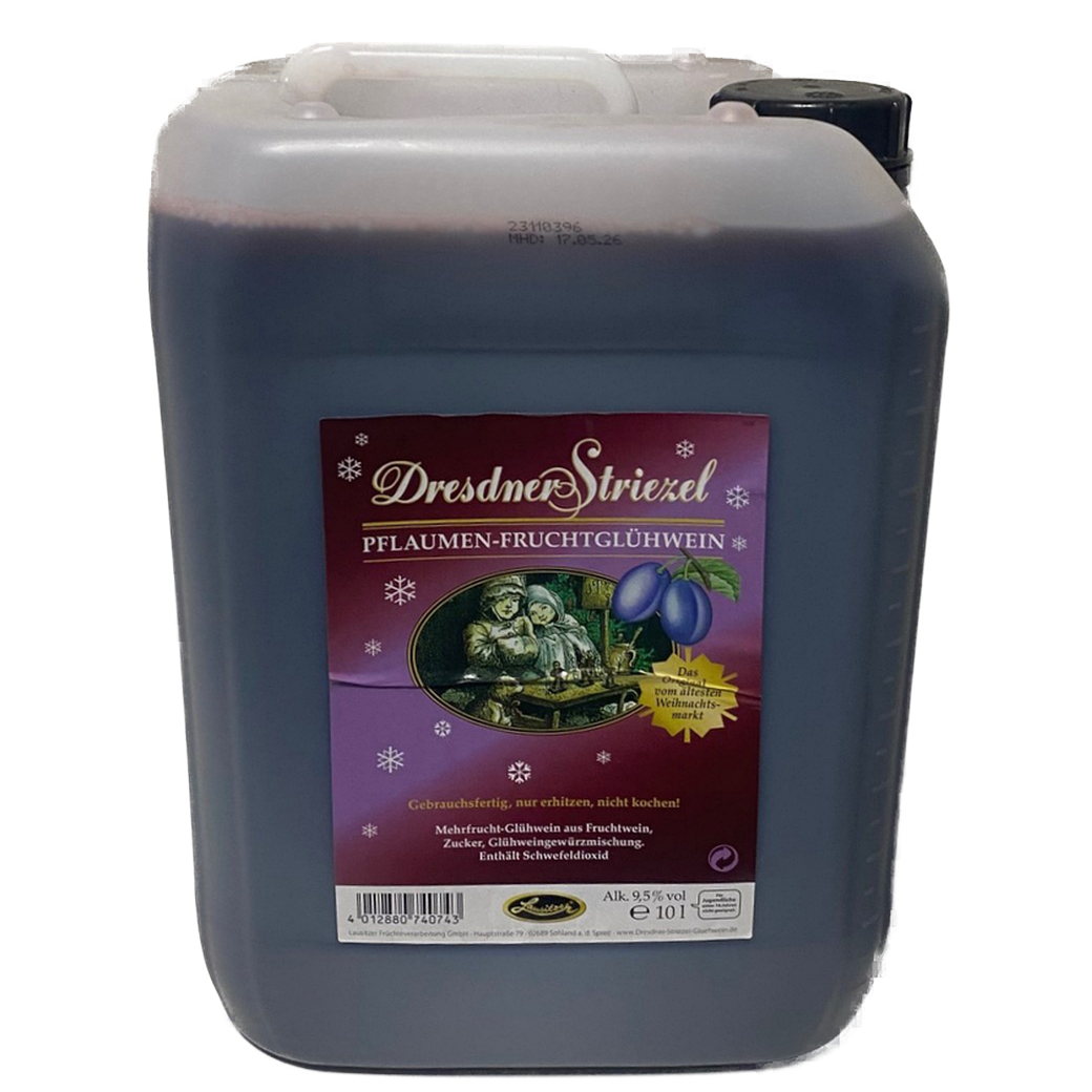Dresdner Striezel Glühwein - Pflaume 10l Kanister *Neue Sorte*